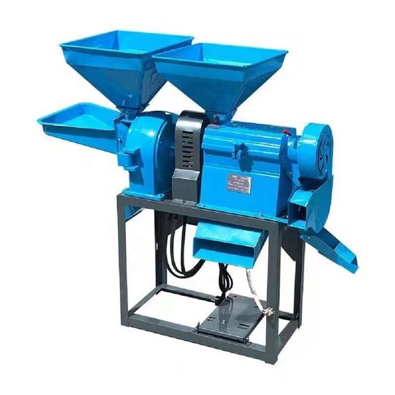 COMBINED RICE MILL WITH PULVERIZER WITH 5HP MOTOR 250 KG/HR OUTPUT THREE PHASE