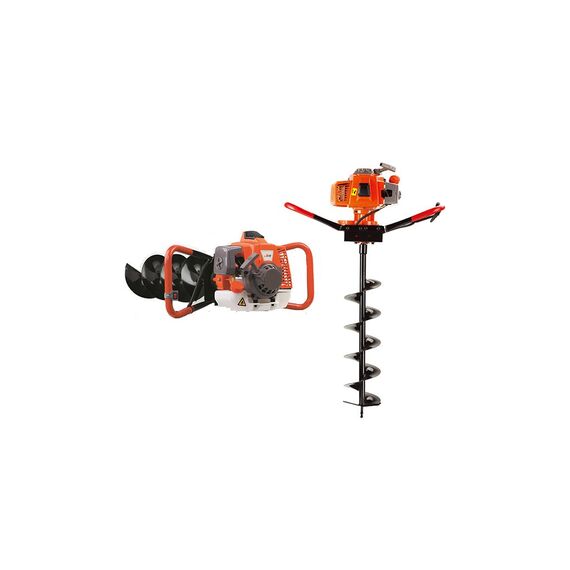 DOUBLE WOLF 68CC EARTH AUGER (SINGLE HANDLE)WITH 8 INC BIT