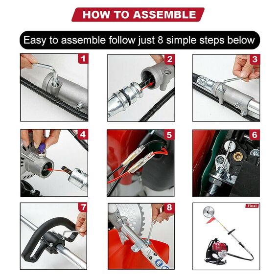 NEPTUNE BC-360 BPK BACKPACK PETROL BRUSH CUTTER 4 STROKE 35CC