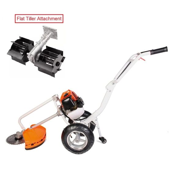 NEPTUNE BC-520W HEAVY DUTY WHEEL TYPE BRUSH CUTTER 2 STROKE WITH FLAT TILLER