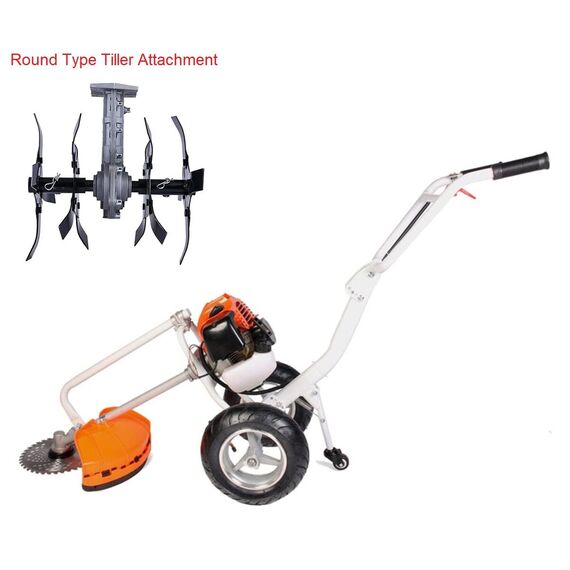 NEPTUNE BC-520W HEAVY DUTY WHEEL TYPE BRUSH CUTTER 2 STROKE WITH ROUND TILLER