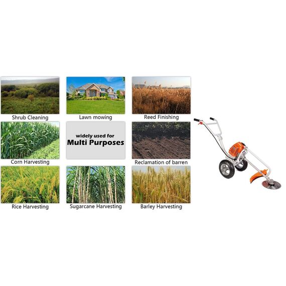 NEPTUNE BC-520W  HEAVY DUTY WHEEL TYPE BRUSH CUTTER 2 STROKE