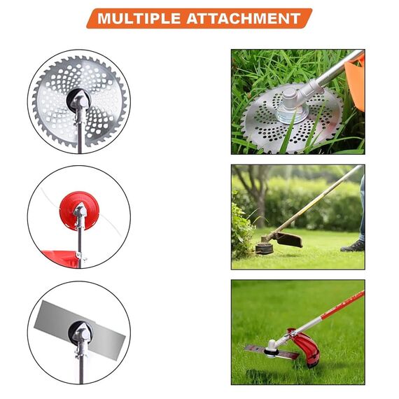 NEPTUNE BC-520 BPK HEAVY DUTY PETROL BRUSH CUTTER BACK PACK 2 STROKE 52CC