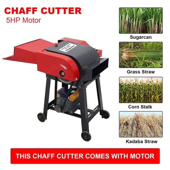 NEPTUNE HEAVY DUTY CHAFF CUTTER WITH 5 HP MOTOR
