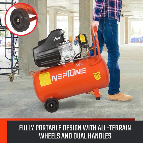 NEPTUNE NAC-50 HEAVY DUTY AIR COMPRESSOR 50 LITER