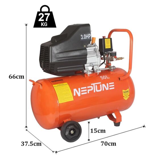 NEPTUNE NAC-50 HEAVY DUTY AIR COMPRESSOR 50 LITER