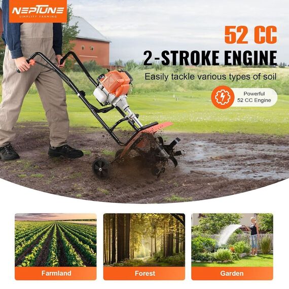 NEPTUNE NC-52T HEAVY DUTY MINI WEEDER 52CC PETROL ENGINE