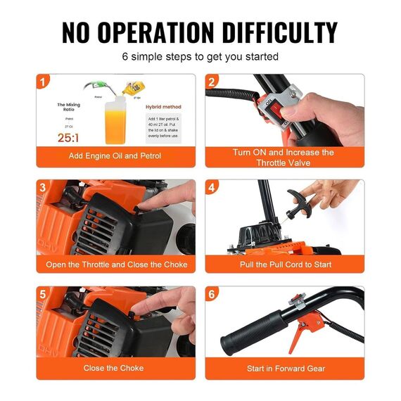 NEPTUNE NC-52T HEAVY DUTY MINI WEEDER 52CC PETROL ENGINE