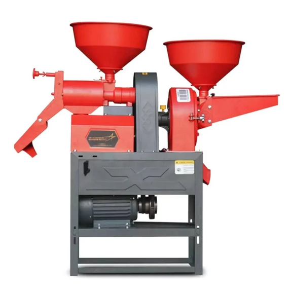 HEAVY DUTY COMBINED RICE MILL WITH PULVERIZER MACHINE WITHOUT MOTOR