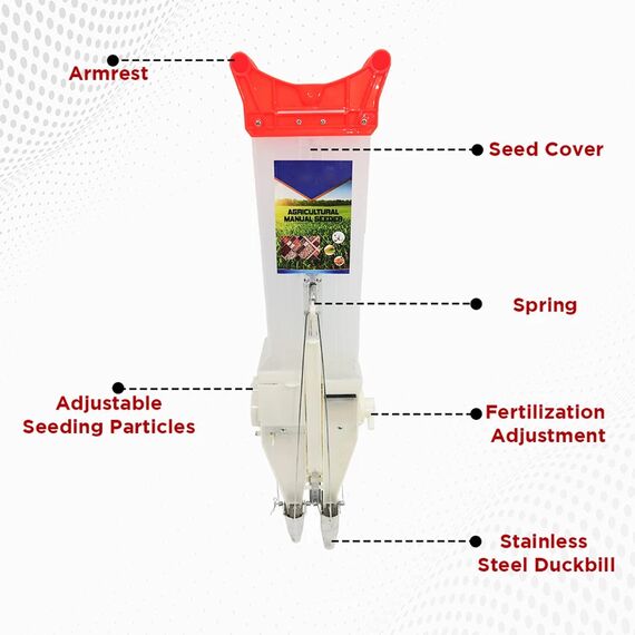 HEAVY DUTY DOUBLE BARREL MANUAL SEEDER