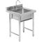 COMMERCIAL STAINLESS STEEL SINGLE SINK UNIT