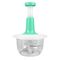 PUSH FOOD CHOPPER, STEEL LARGE MANUAL HAND-PRESS VEGETABLE CHOPPER MIXER CUTTER