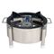 STAINLESS STEEL ROUND BHATTI,12 INCH