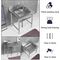 COMMERCIAL STAINLESS STEEL SINGLE SINK UNIT