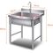 COMMERCIAL STAINLESS STEEL SINGLE SINK UNIT