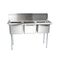 COMMERCIAL STAINLESS STEEL TRIPLE SINK UNIT