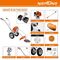 NEPTUNE BC-520W HEAVY DUTY WHEEL TYPE BRUSH CUTTER 2 STROKE WITH FLAT TILLER