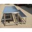 STAINLESS STEEL DINING TABLE (12X2) (16X1)