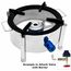 STAINLESS STEEL ROUND BHATTI, 18 INCH