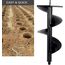 3" INCH EARTH AUGER DRILL BIT