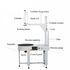 BOX STRACH WRAPPER WITH TOP PNEUMATIC HOLDER 900*900 MM