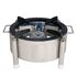 STAINLESS STEEL ROUND BHATTI, 15 INCH