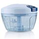 COMPACT VEGETABLE PLASTIC CHOPPER WITH THREE BLADES