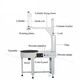 BOX STRACH WRAPPER WITH TOP PNEUMATIC HOLDER 900*900 MM