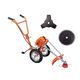 KISTON WHEEL TYPE BRUSH CUTTER, 52CC, 2 STROKE