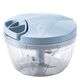 COMPACT VEGETABLE PLASTIC CHOPPER WITH THREE BLADES