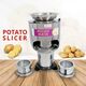 SEMI-AUTOMATIC STAINLESS STEEL POTATO CHIPS MACHINE, 0.5HP SEMI-AUTOMATIC STAINLESS STEEL POTATO CHIPS MACHINE, 0.5HP