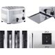 STAINLESS STEEL 4-BREAD POP UP TOASTER