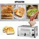 STAINLESS STEEL 4-BREAD POP UP TOASTER