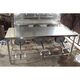 STAINLESS STEEL 6 STOOL DINING TABLE