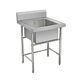 COMMERCIAL STAINLESS STEEL SINGLE SINK UNIT