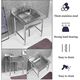 COMMERCIAL STAINLESS STEEL SINGLE SINK UNIT