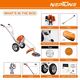 NEPTUNE BC-520W HEAVY DUTY WHEEL TYPE BRUSH CUTTER 2 STROKE